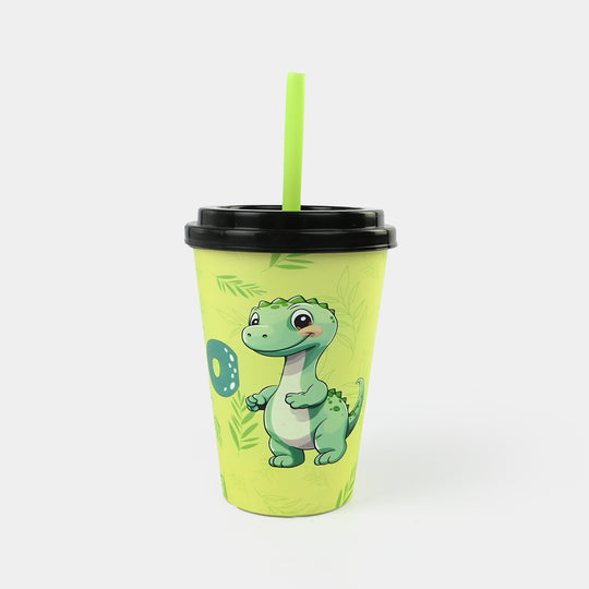 Sipper Cup Lime Yellow-Dino