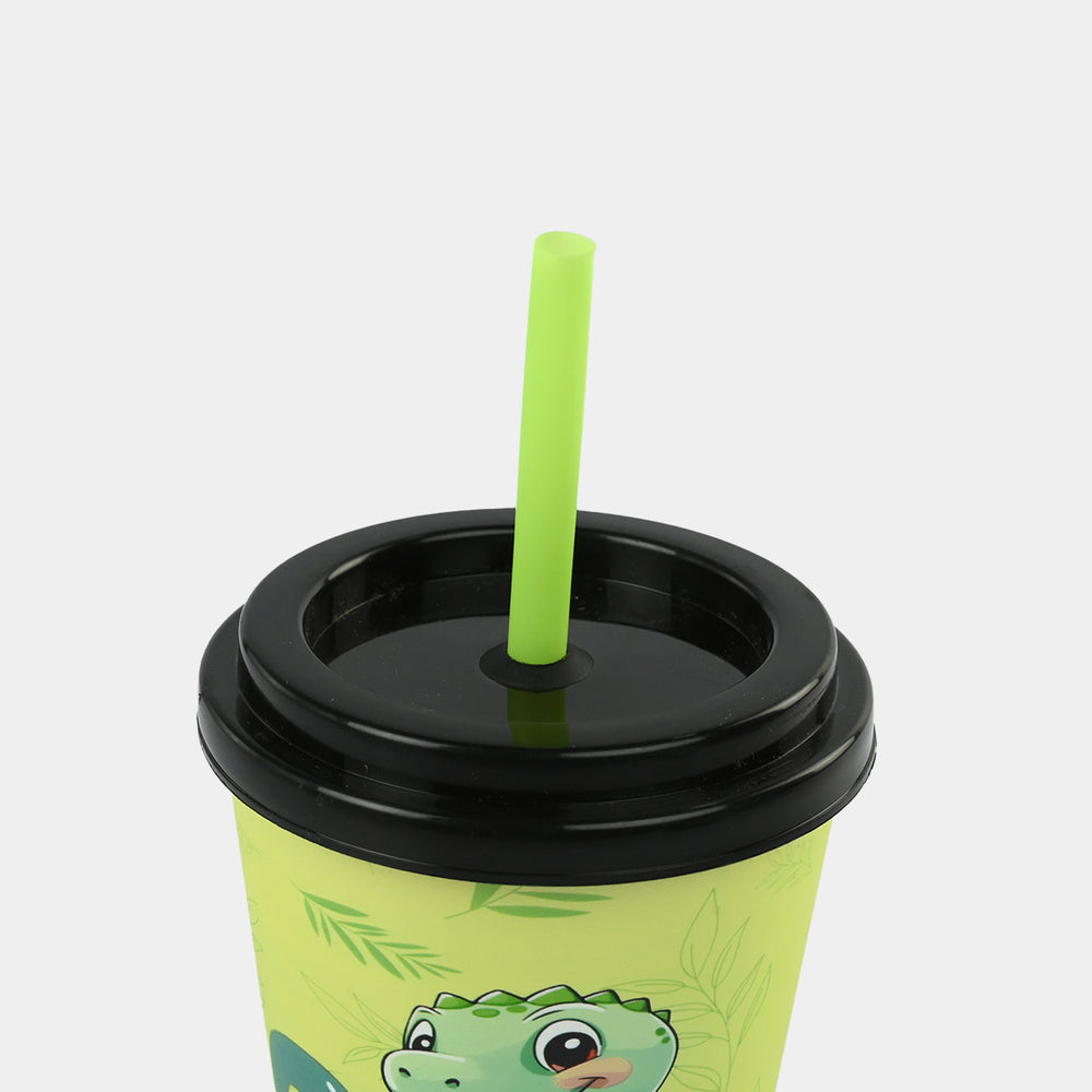 Sipper Cup Lime Yellow-Dino