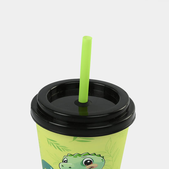 Sipper Cup Lime Yellow-Dino
