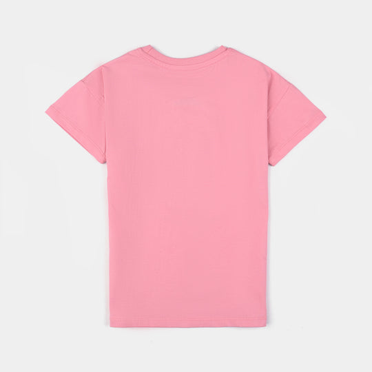 BP RIO MEET THE OBOS Girls Cotton Jersey T-Shirt H/S -Pink