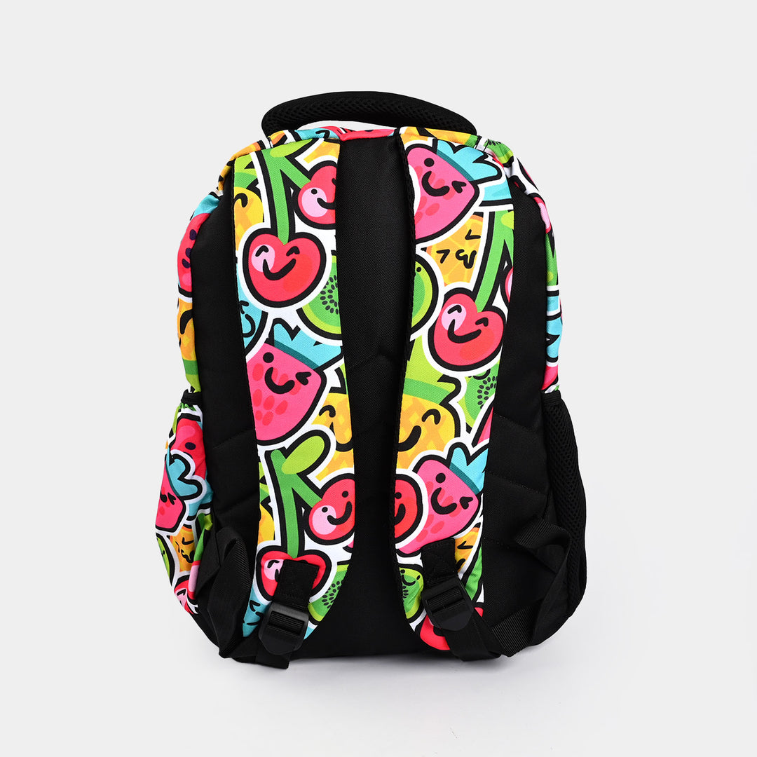 LEVUP FRUITS AND JEWELS DOODLE SCHOOL BACKPACK FOR CLASS 1-4