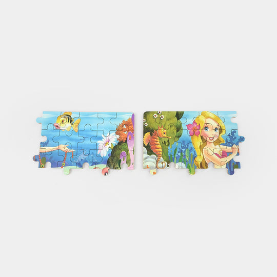 Wooden Puzzle Tin Box