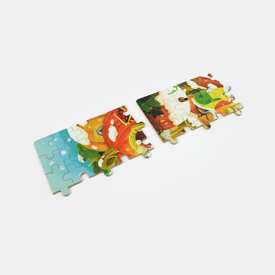Wooden Puzzle Tin Box