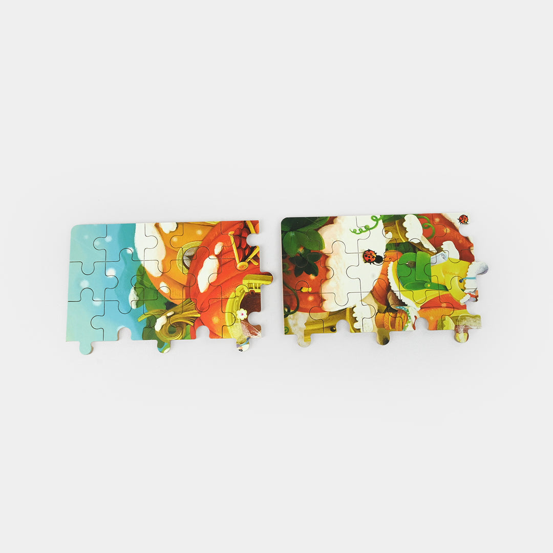 Wooden Puzzle Tin Box