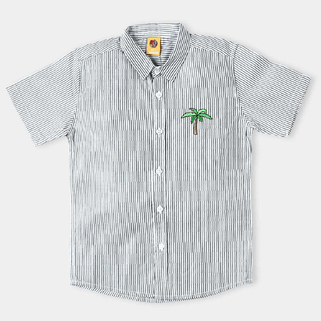 Boys Cotton Casual Shirt H/S Summer Mood-Striper