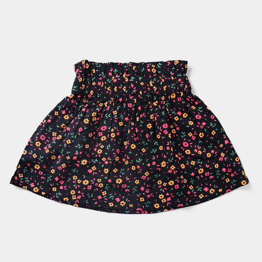 Infant Girls Viscose Short Skirt Frock Molly-BLACK