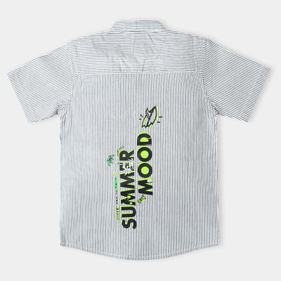 Boys Cotton Casual Shirt H/S Summer Mood-Striper