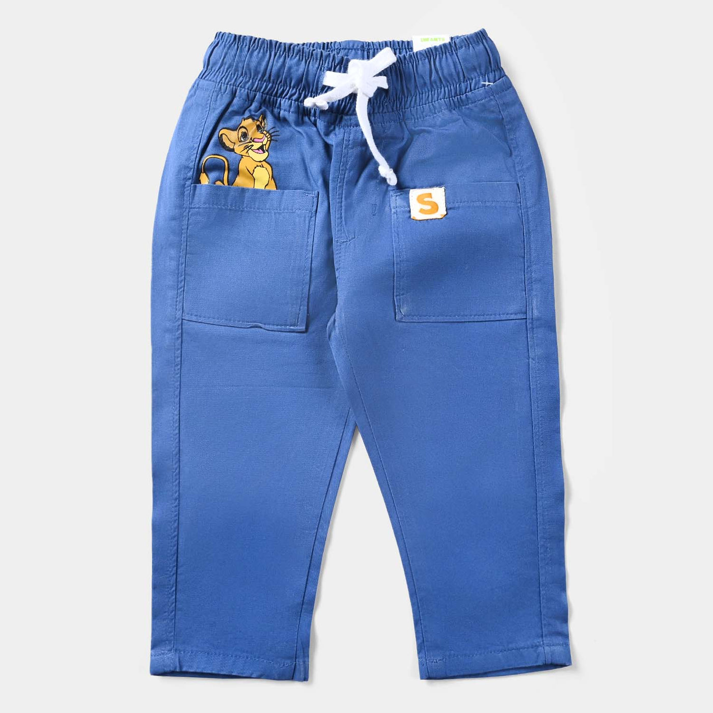 Infant Boys Cotton Twill Pant Lion King-NAVY