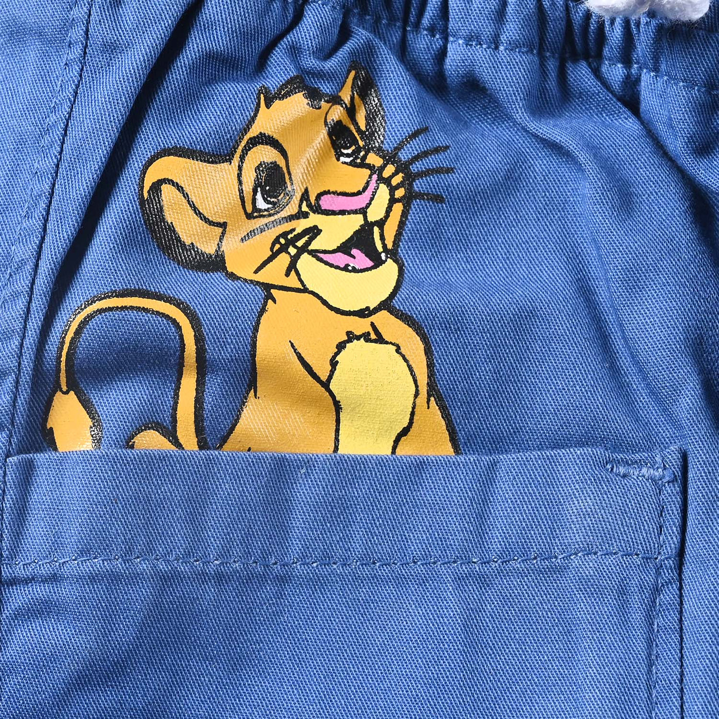 Infant Boys Cotton Twill Pant Lion King-NAVY