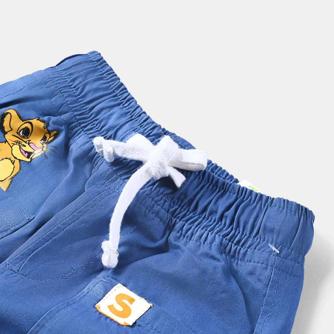 Infant Boys Cotton Twill Pant Lion King-NAVY