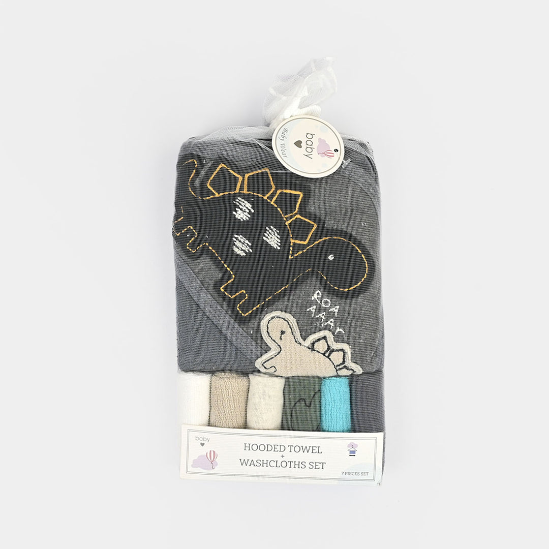 Hooded Bath Towel + Face Towel