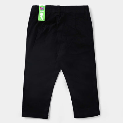 Infant Boys Cotton Twill Pant-BLACK