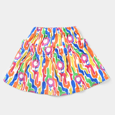 Infant Girls Cotton Poplin Short Skirt Art-Multi
