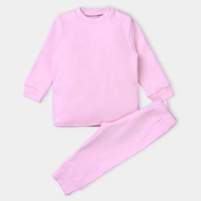 Kids Unisex Thermal Suit-Pink