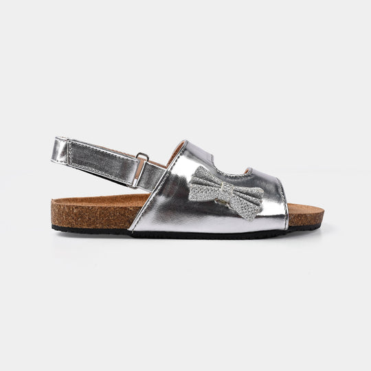 Girls Sandal T-004-SILVER