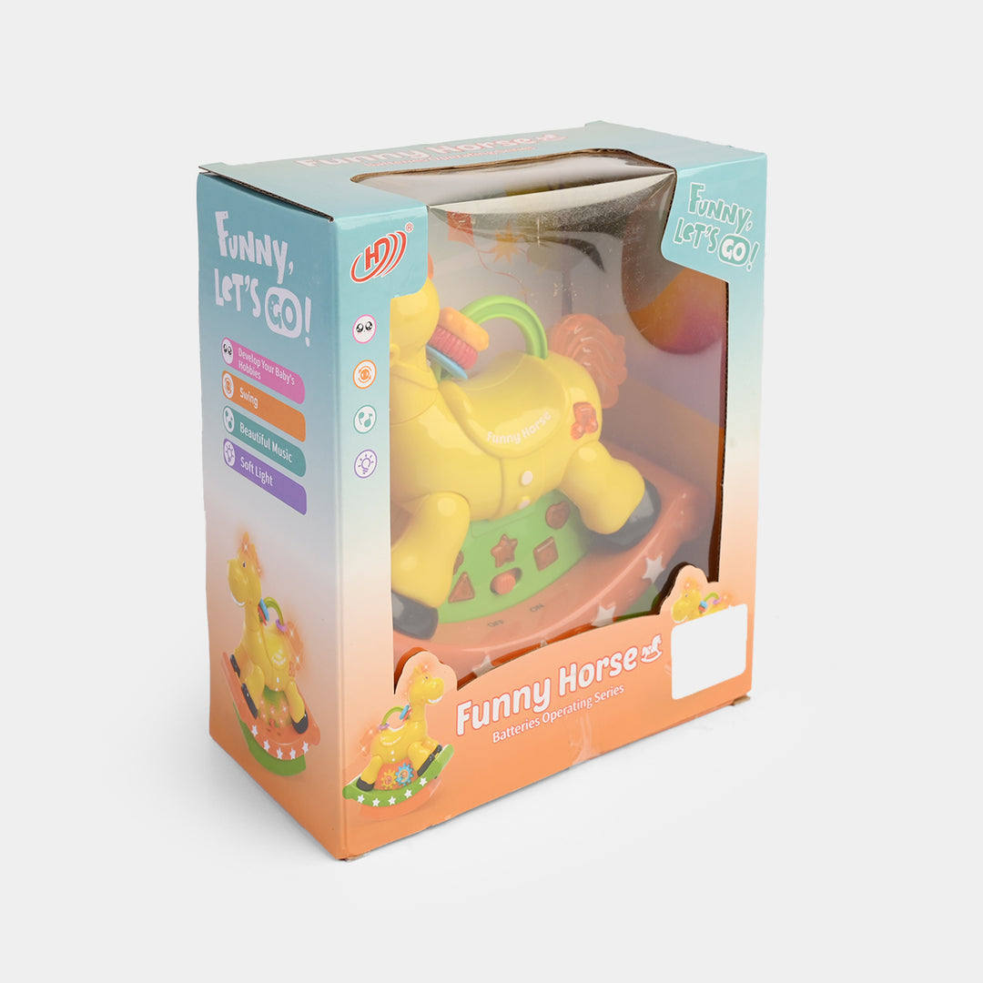 Electric Funny Horse Musical Toy