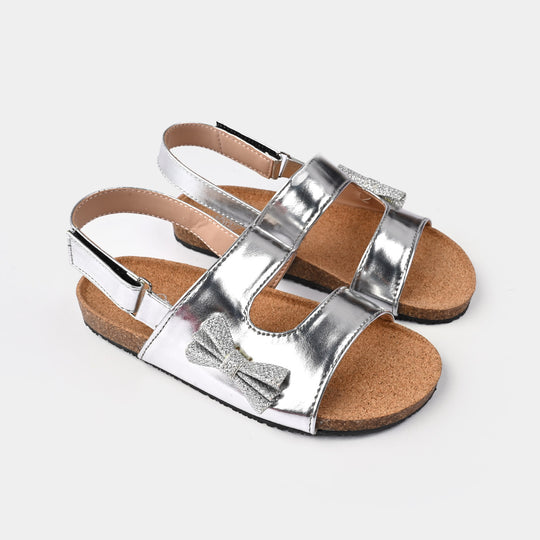 Girls Sandal T-004-SILVER