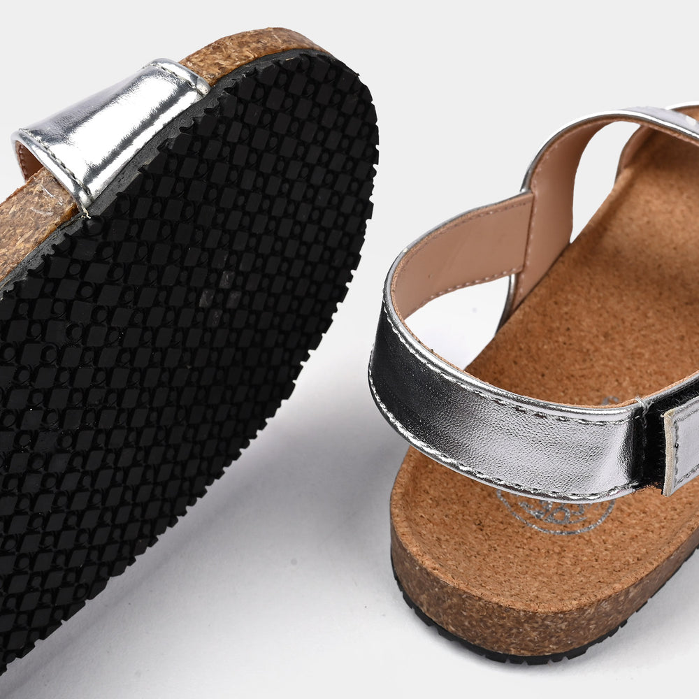 Girls Sandal T-004-SILVER