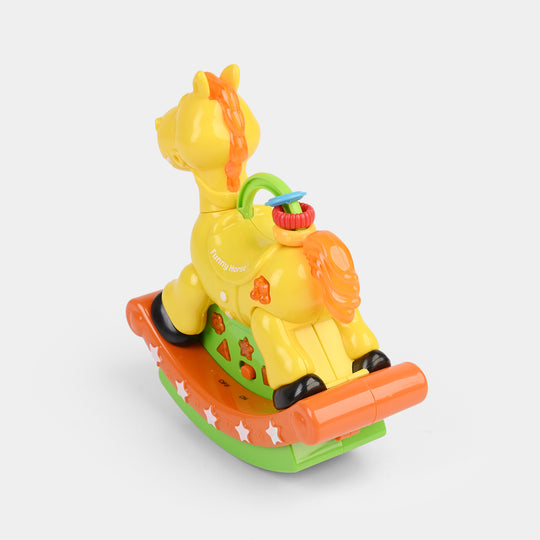Electric Funny Horse Musical Toy