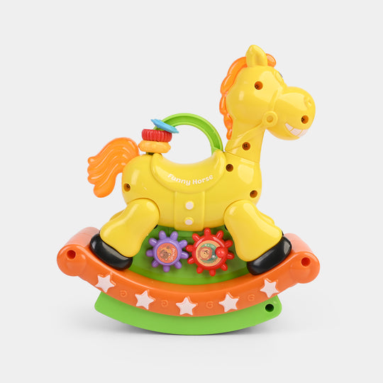 Electric Funny Horse Musical Toy