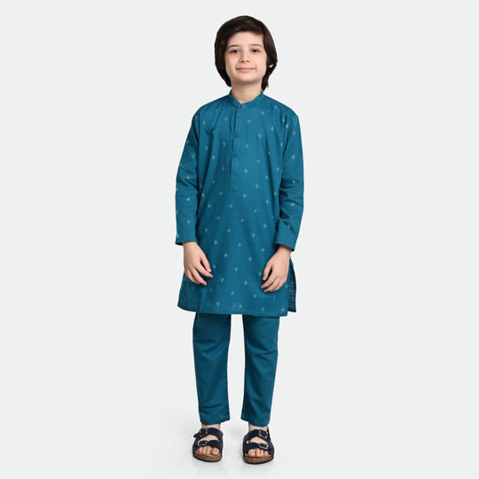 Boys khaddar 2 Piece Suit FW 2023-09-Teal