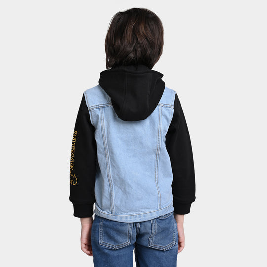 Boys Denim Rigid Character Jacket -LIGHT BLUE