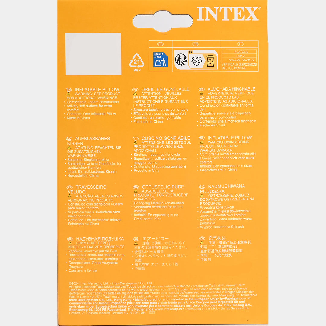 Intex Downy Inflatable Pillow
