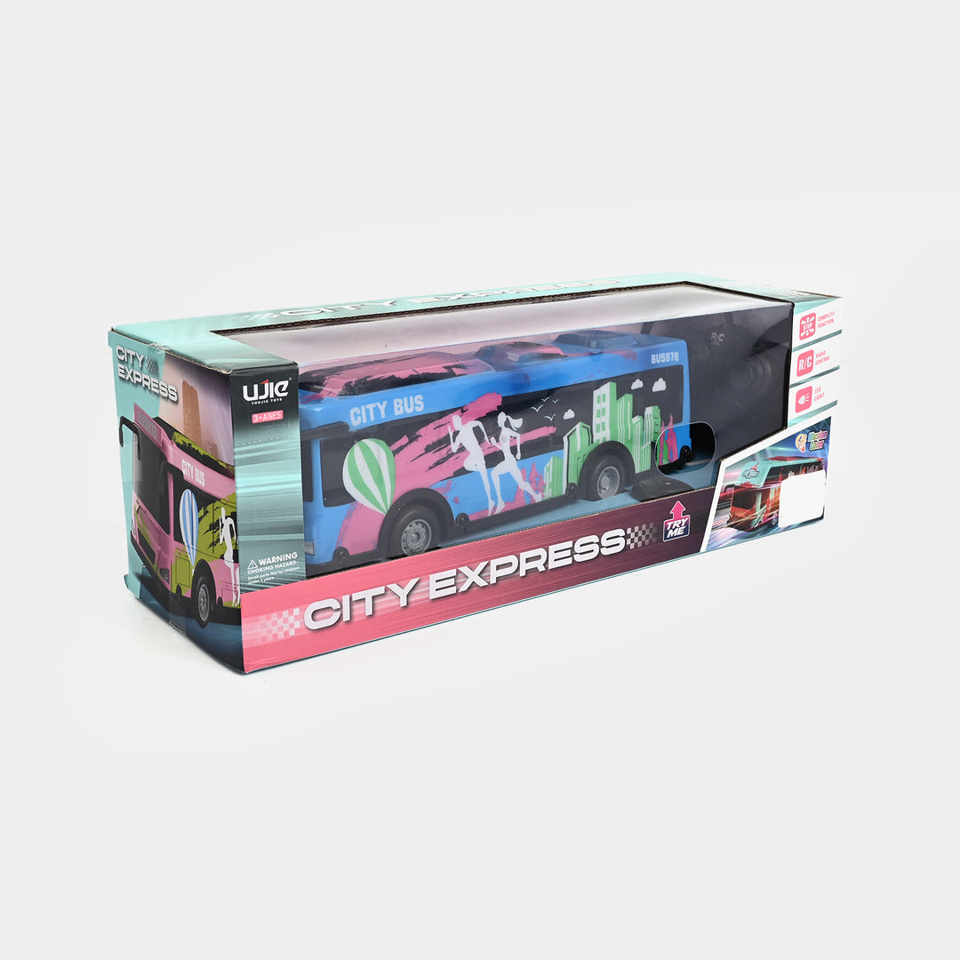 Remote Control City Bus Toy | Realistic & Interactive Fun for Kids