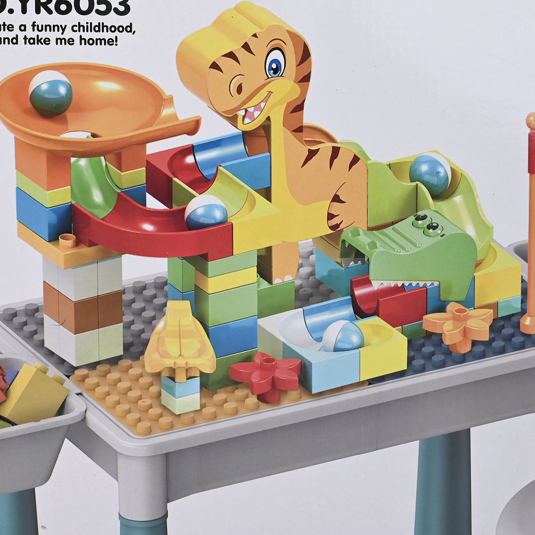 Building Blocks Table W/Dinosaur Slide Puzzle YR6053