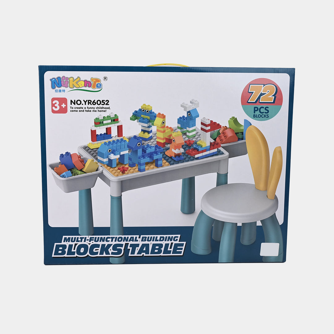 Building Blocks Table W/Dinosaur Slide Puzzle YR6053