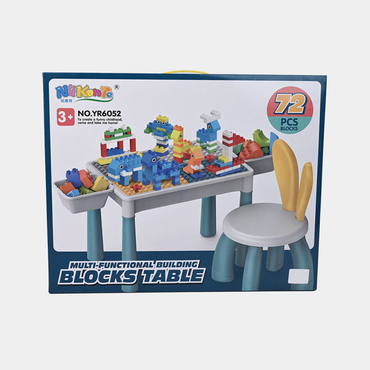 Building Blocks Table W/Dinosaur Slide Puzzle YR6053
