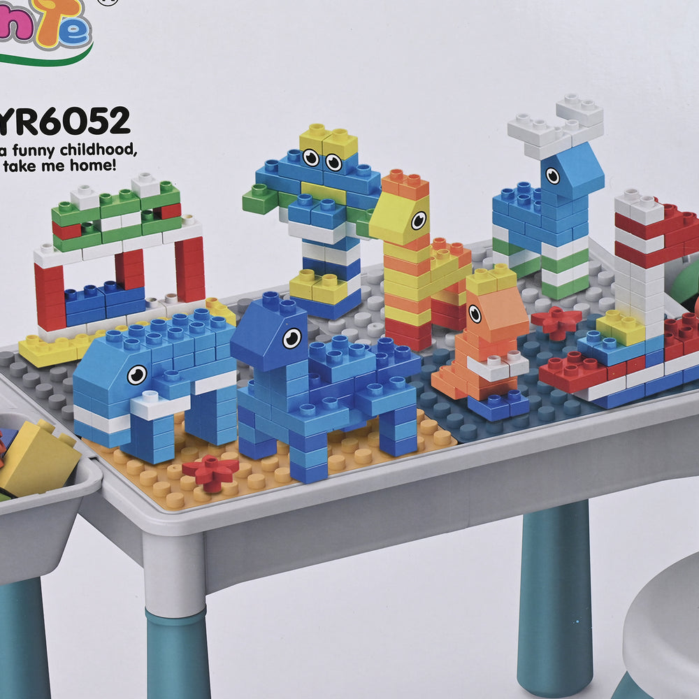 Building Blocks Table W/Dinosaur Slide Puzzle YR6053