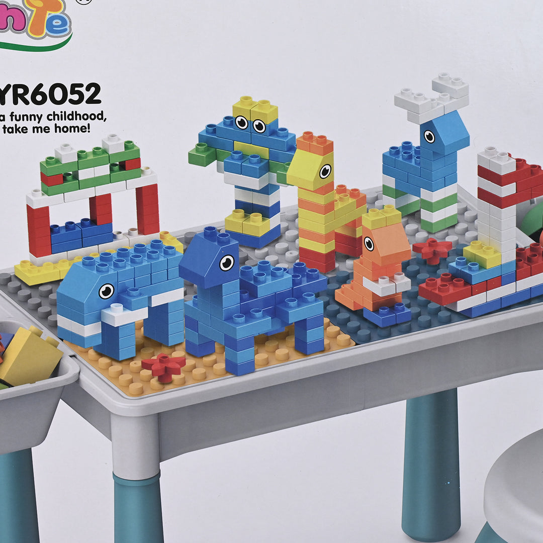 Building Blocks Table W/Dinosaur Slide Puzzle YR6053