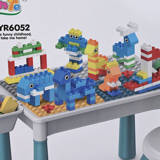 Building Blocks Table W/Dinosaur Slide Puzzle YR6053
