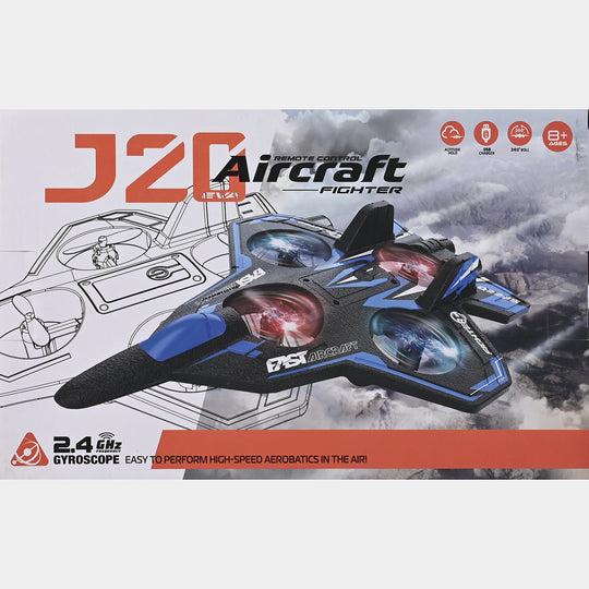 J20 Remote Control Aircraft Fighter – 2.4GHz Gyroscope Stabilized RC Plane