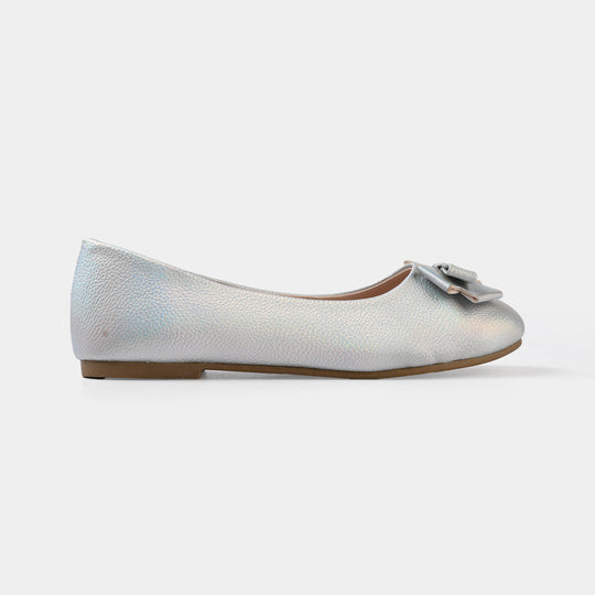 Girls Pumps ZP-154-SILVER