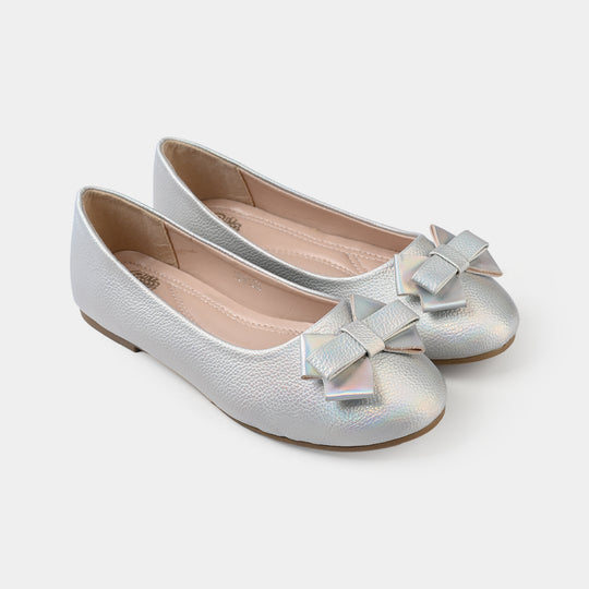 Girls Pumps ZP-154-SILVER
