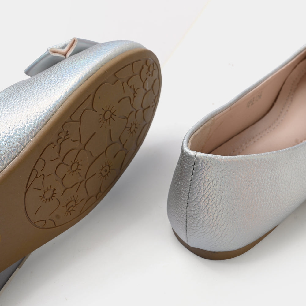 Girls Pumps ZP-154-SILVER