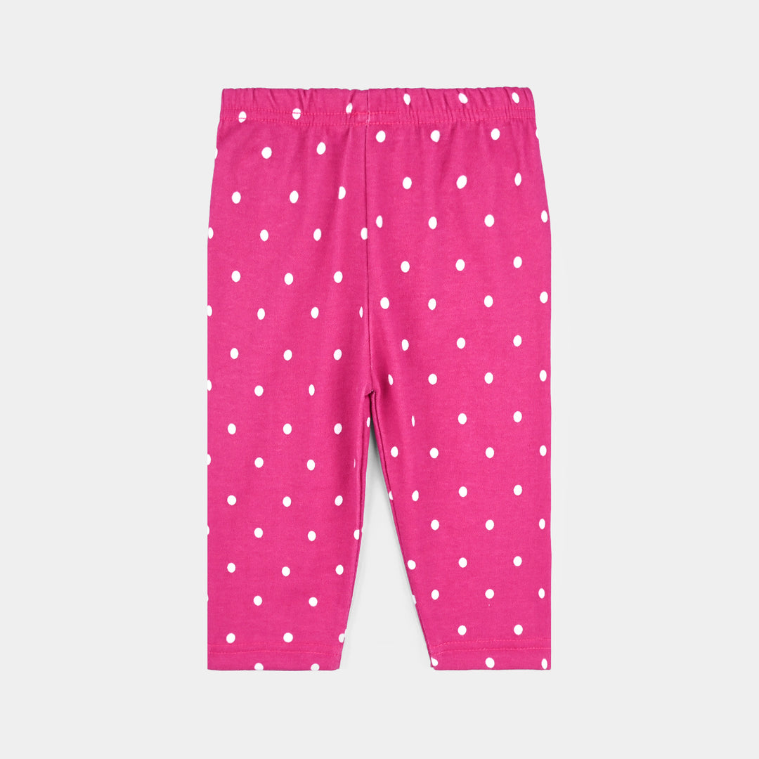 Infant Unisex Night Suit Front Open Pink Dots