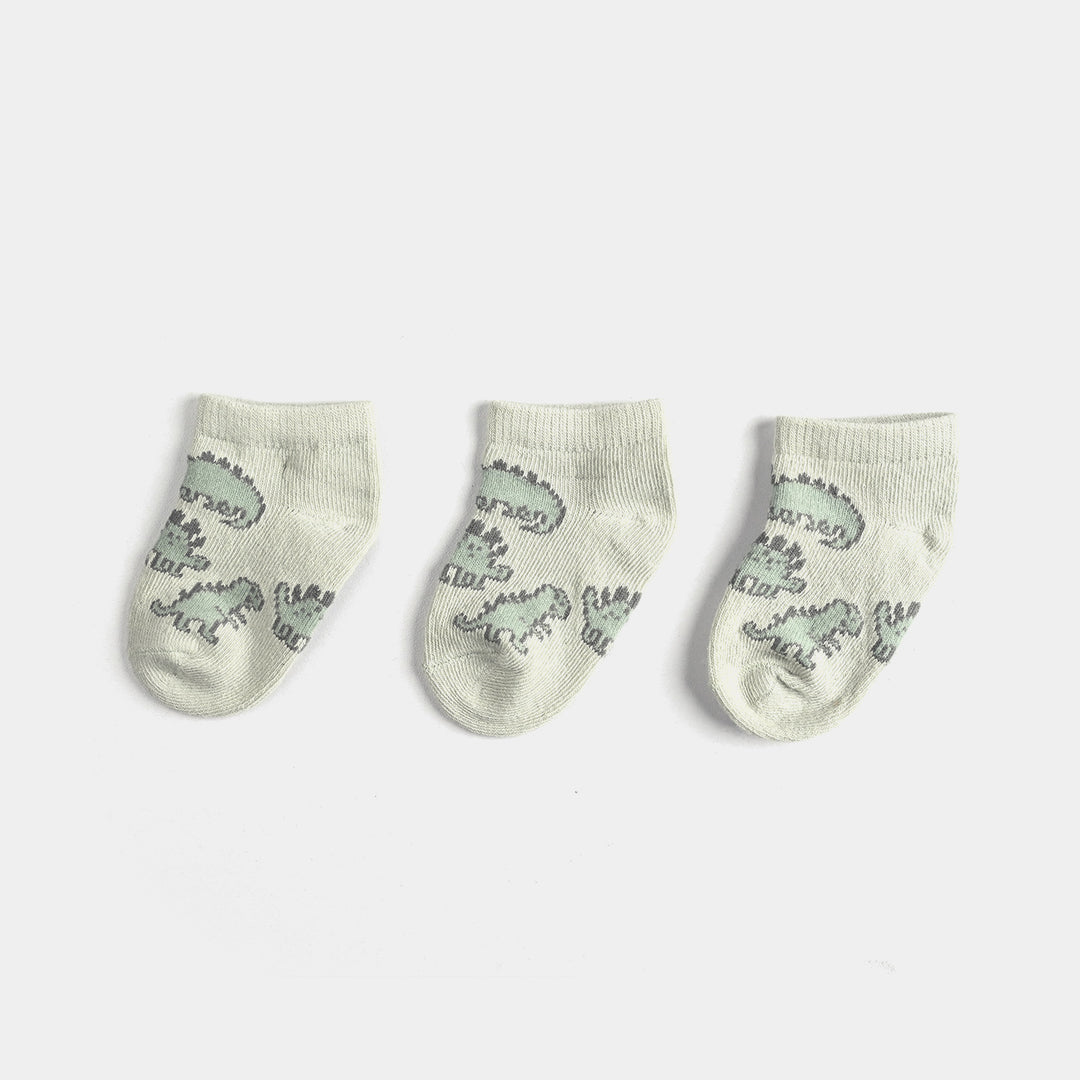 Infant Boys Socks 3 Pcs Set Dino-Green