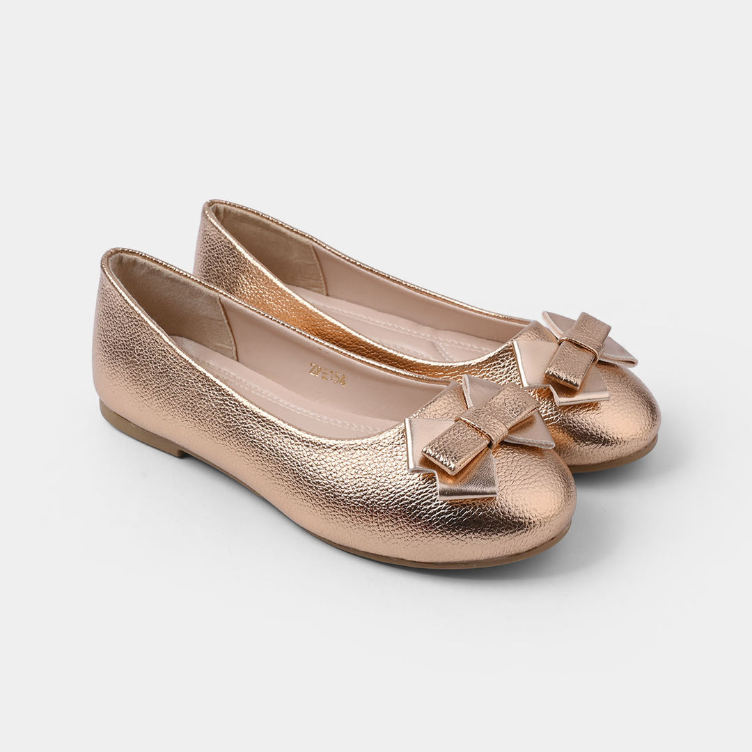 Girls Pumps ZP-154-CHAMPAGNE