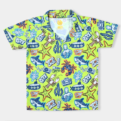 Boys Cotton Jersey T-Shirt H/S Play-Limeade