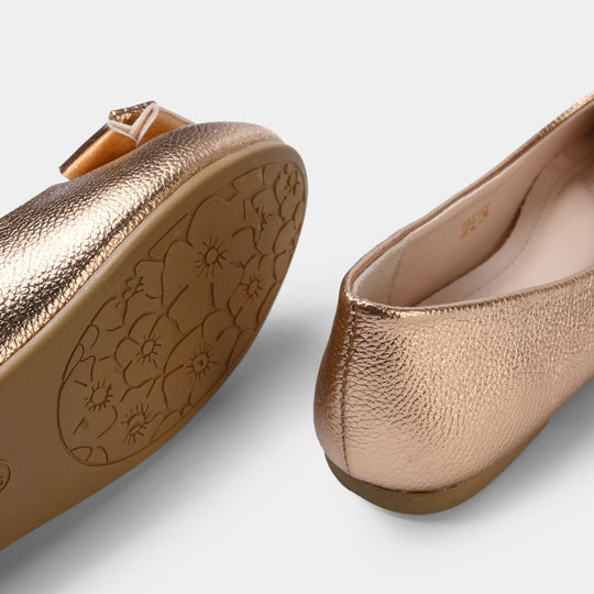 Girls Pumps ZP-154-CHAMPAGNE