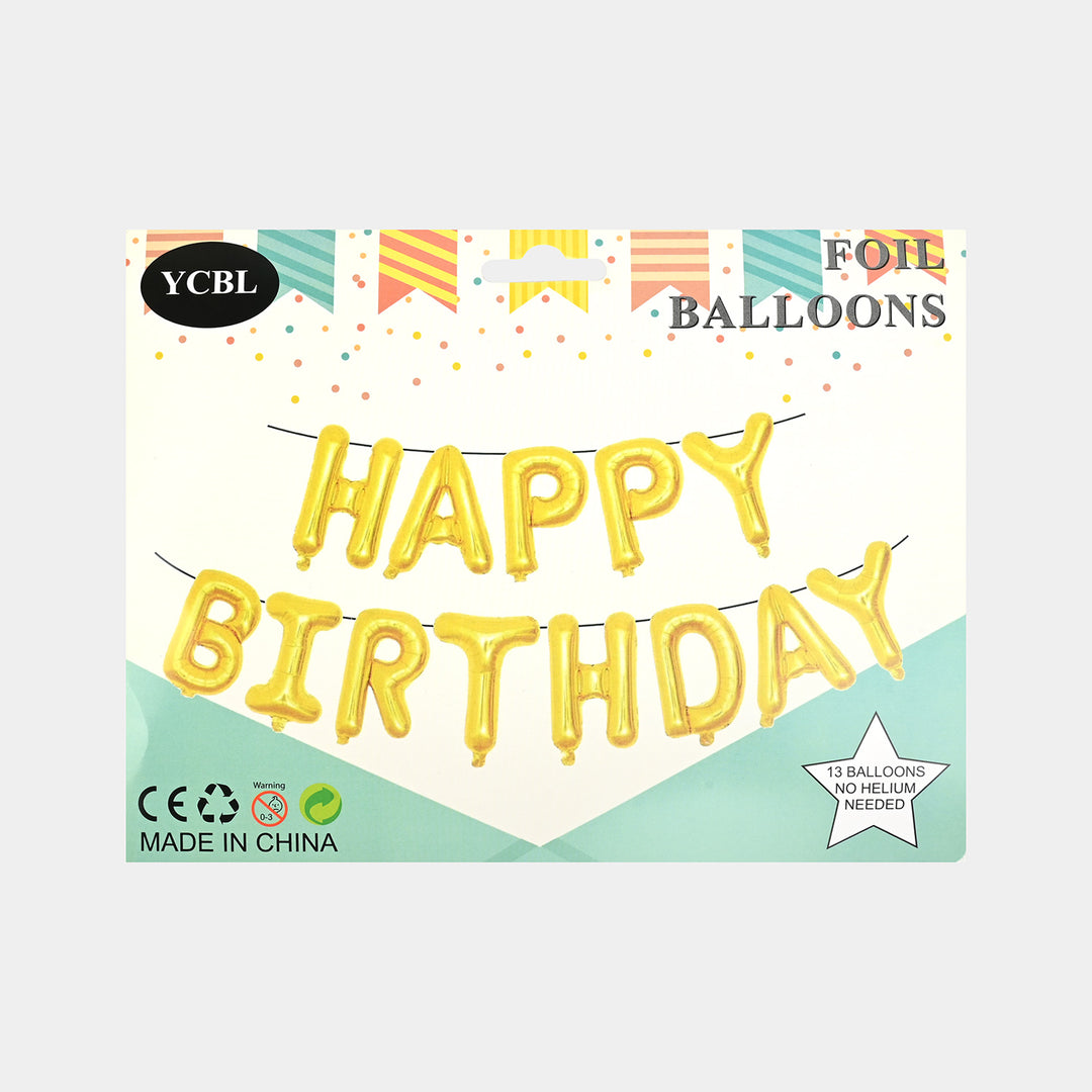 Happy Birthday Letters Foil Balloon