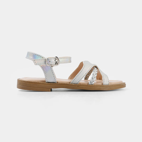 Girls Sandal BS-038-SILVER
