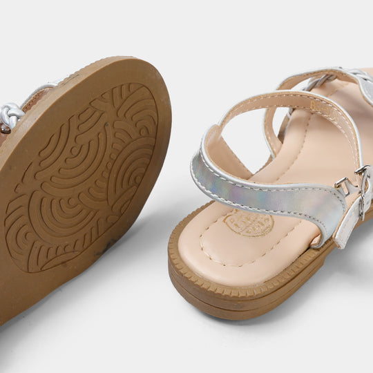 Girls Sandal BS-038-SILVER