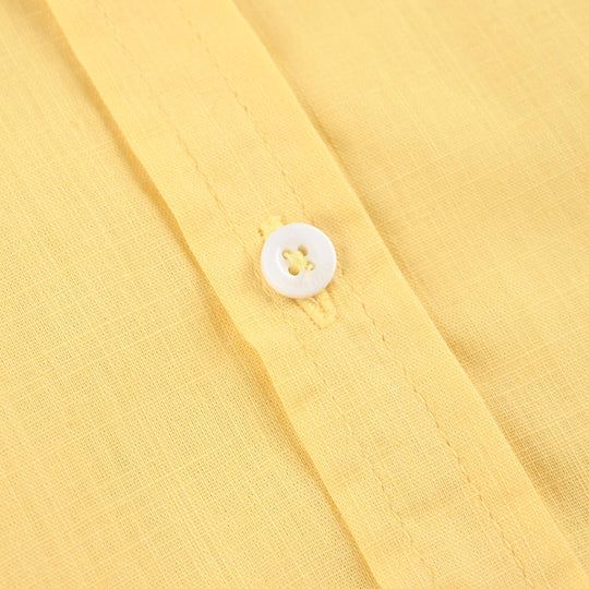 Infant Boys Cotton Slub Casual Shirt (Beep Beep) - Yellow
