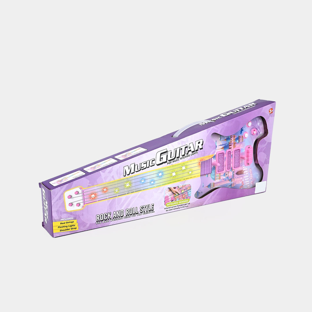 Electric Guitar With Light & Music For Kids
