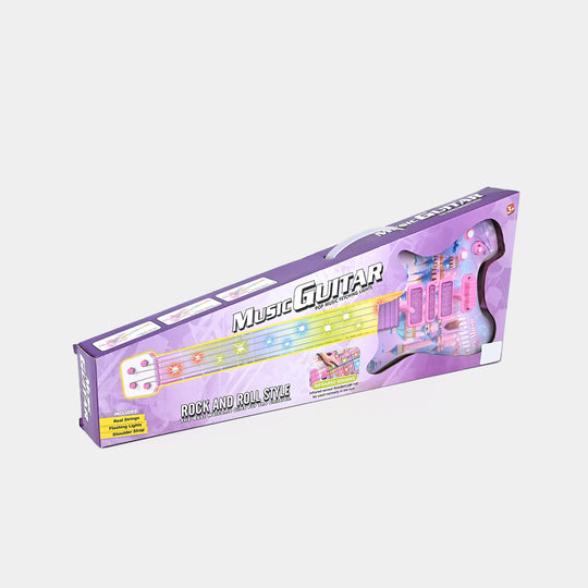 Electric Guitar With Light & Music For Kids