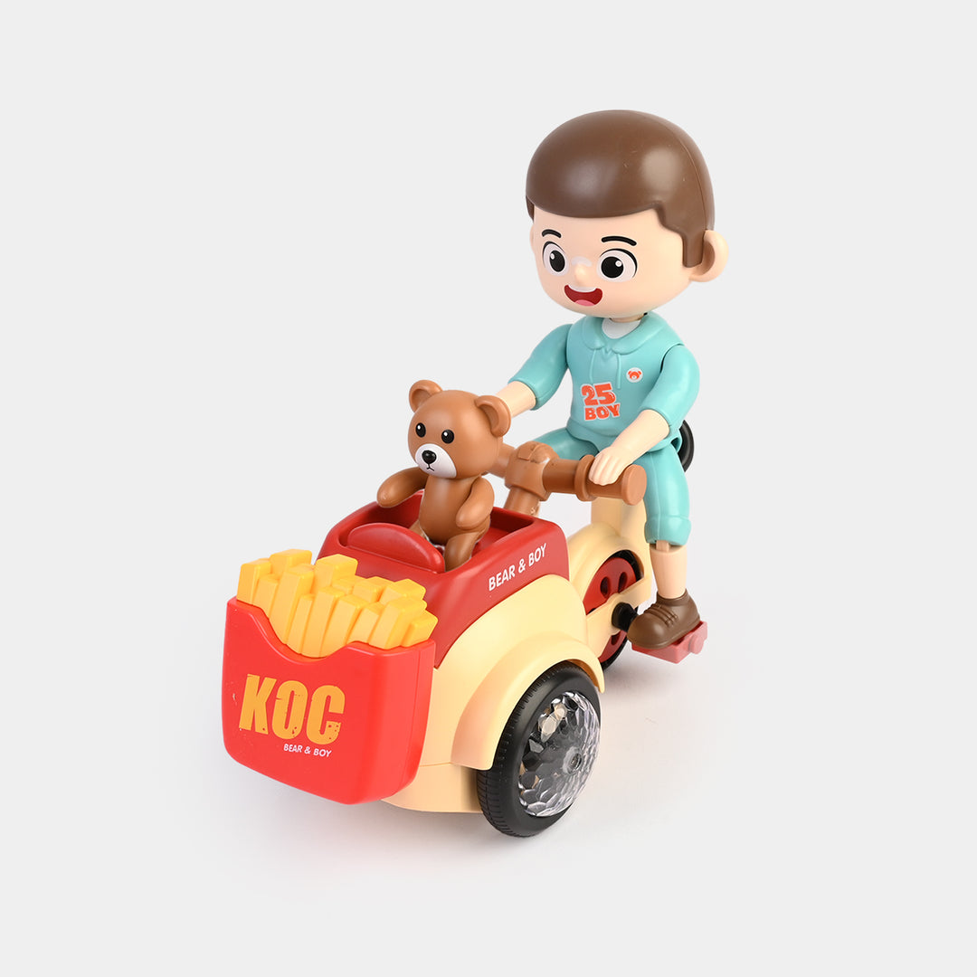 French Fries Boy Stunt Tricycle